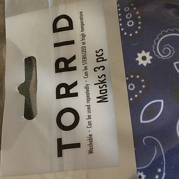 ☆NWT☆ TORRID Washable/Reusable Gingham Bandana 3 pack Masks☆ - Picture 5 of 8